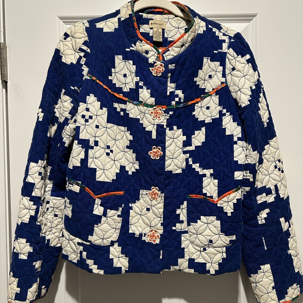Anthropologie Elevenses quilted jacket 12